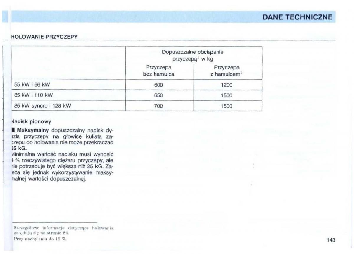 VW Passat B4 instrukcja obslugi / page 144