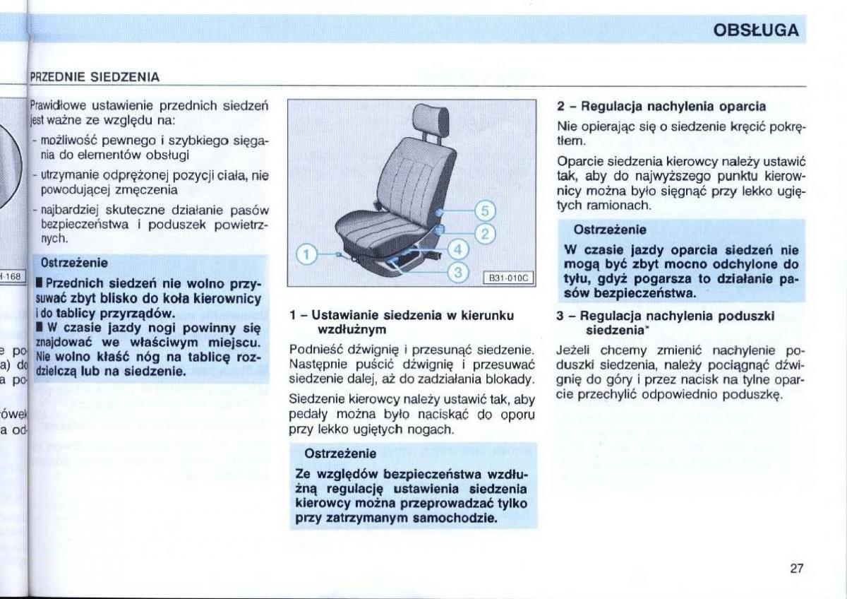 VW Passat B4 instrukcja obslugi / page 29