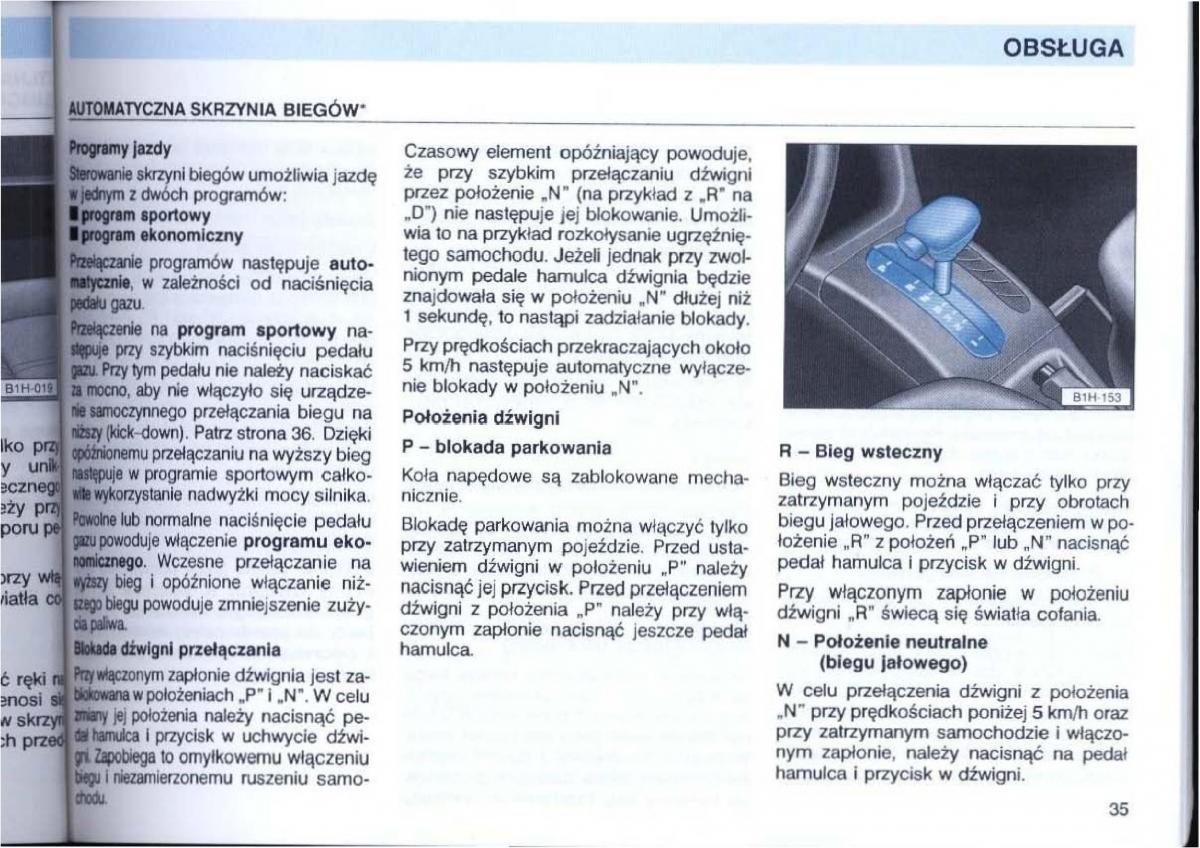 VW Passat B4 instrukcja obslugi / page 37