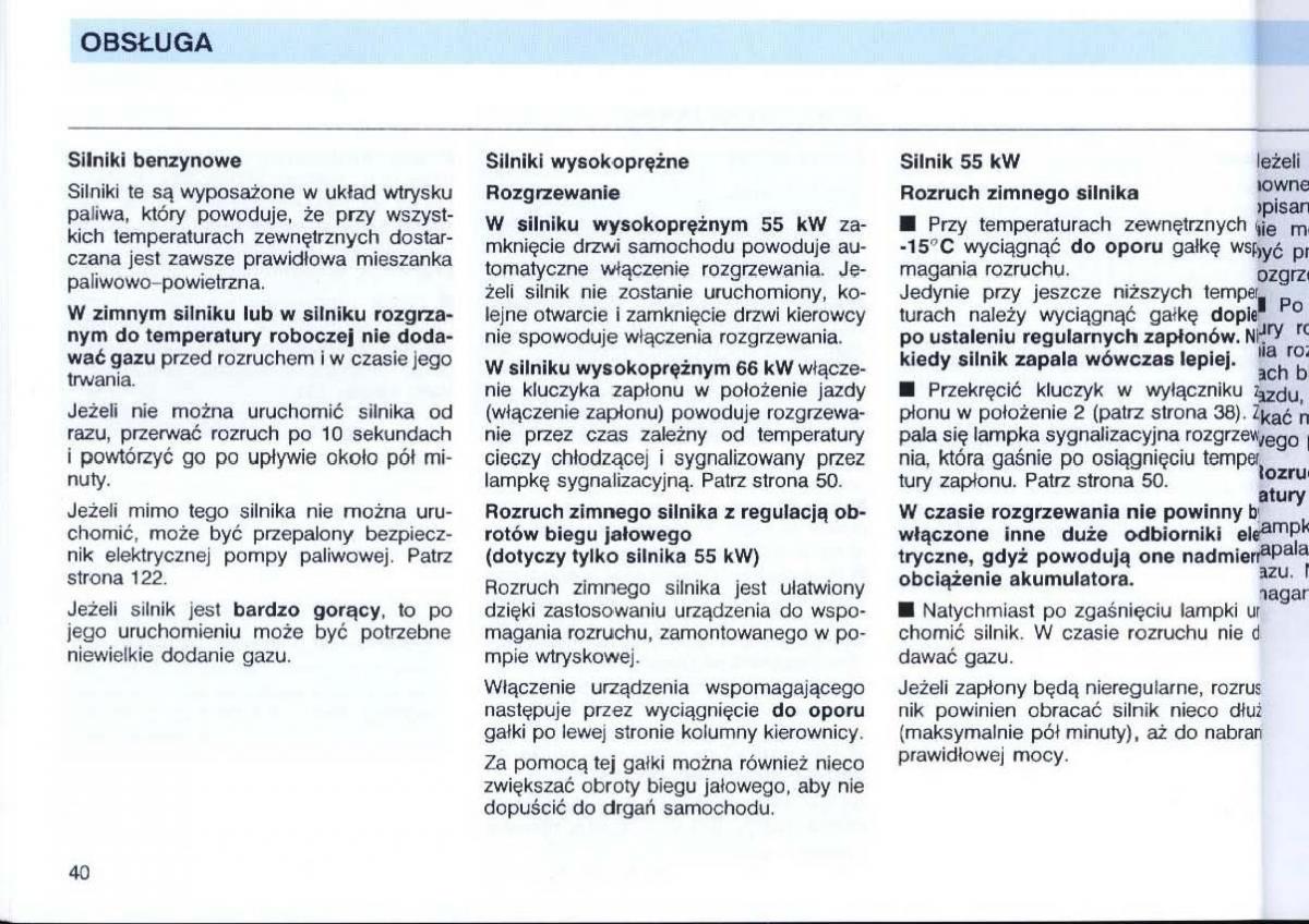 VW Passat B4 instrukcja obslugi / page 42