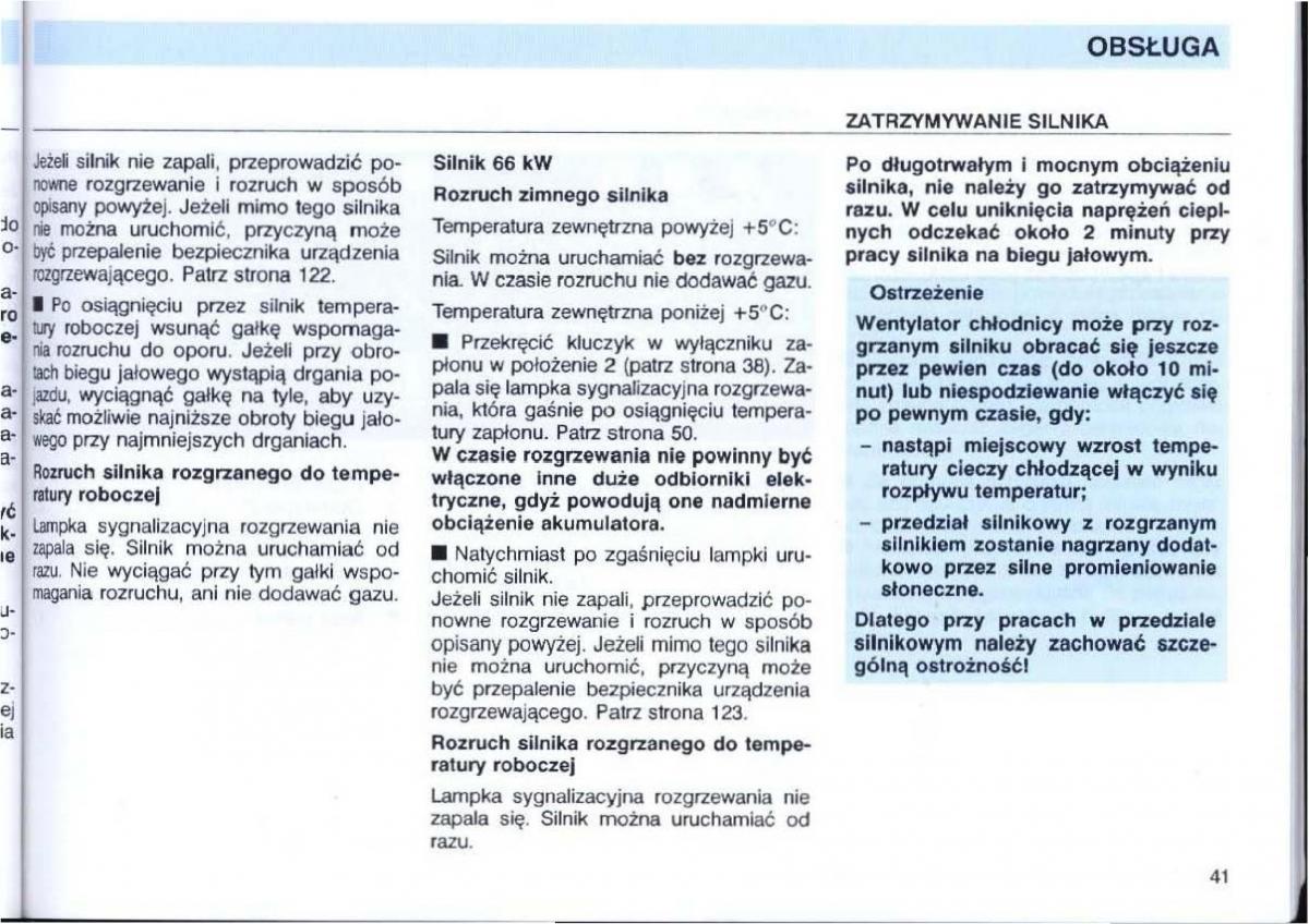 VW Passat B4 instrukcja obslugi / page 43