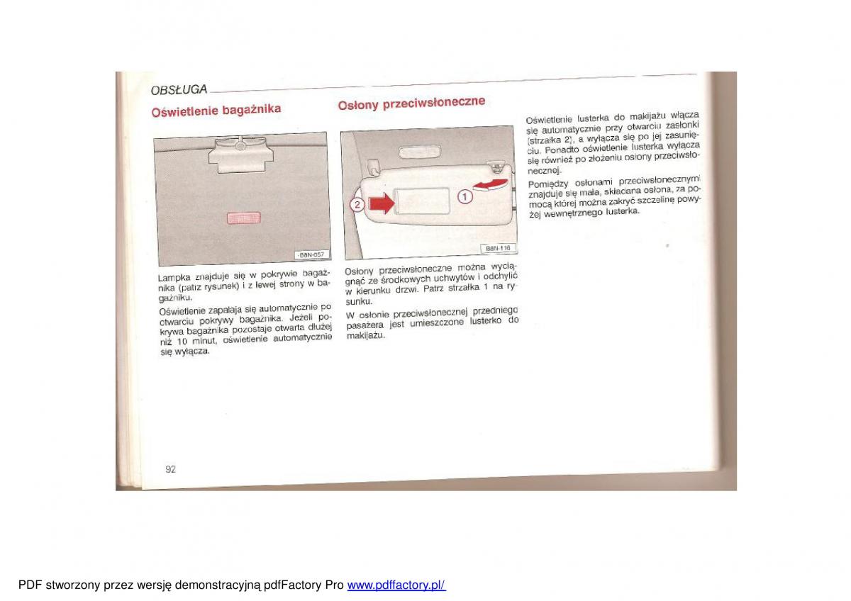 Audi TT I 1 instrukcja obslugi / page 90