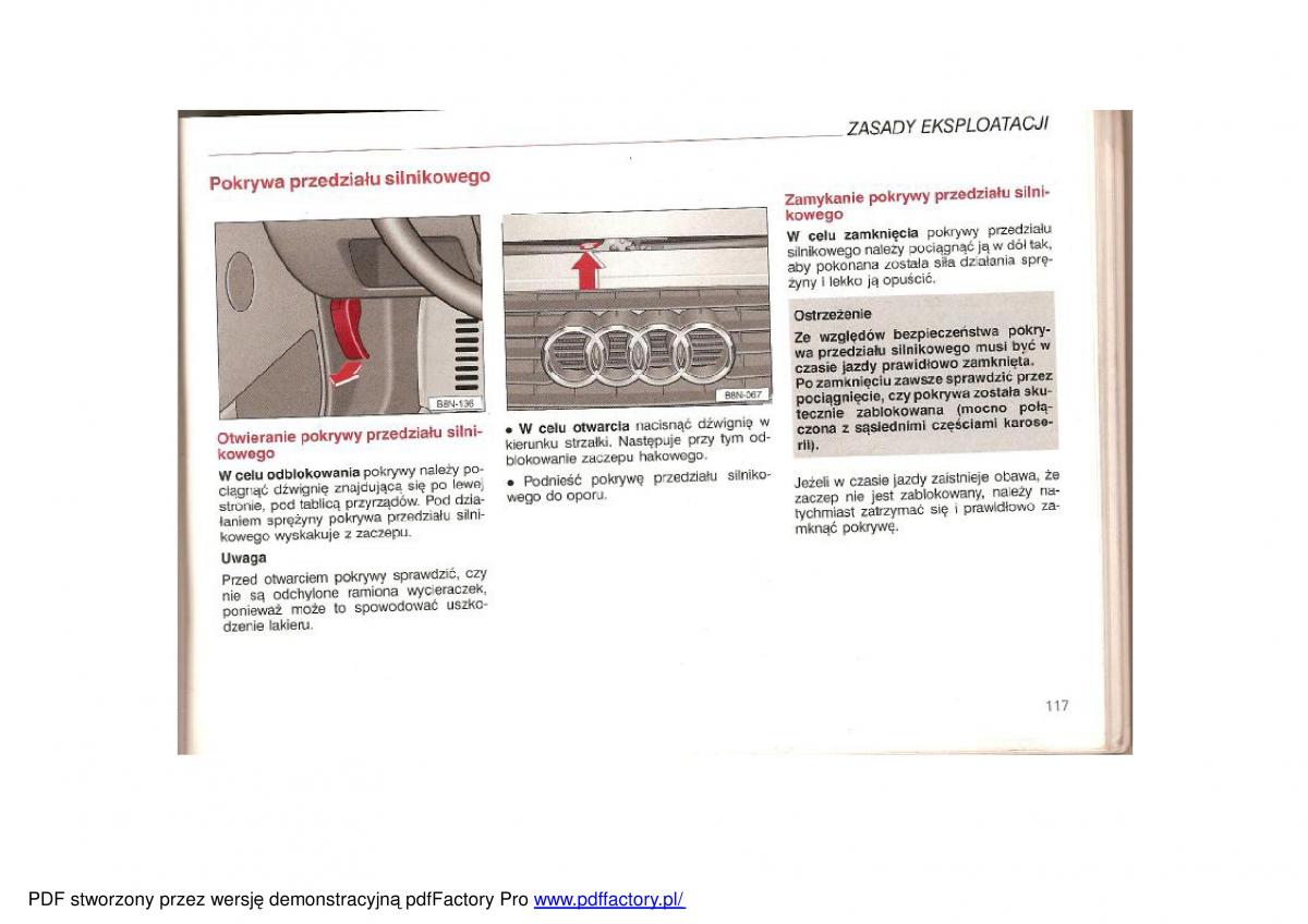 Audi TT I 1 instrukcja obslugi / page 115