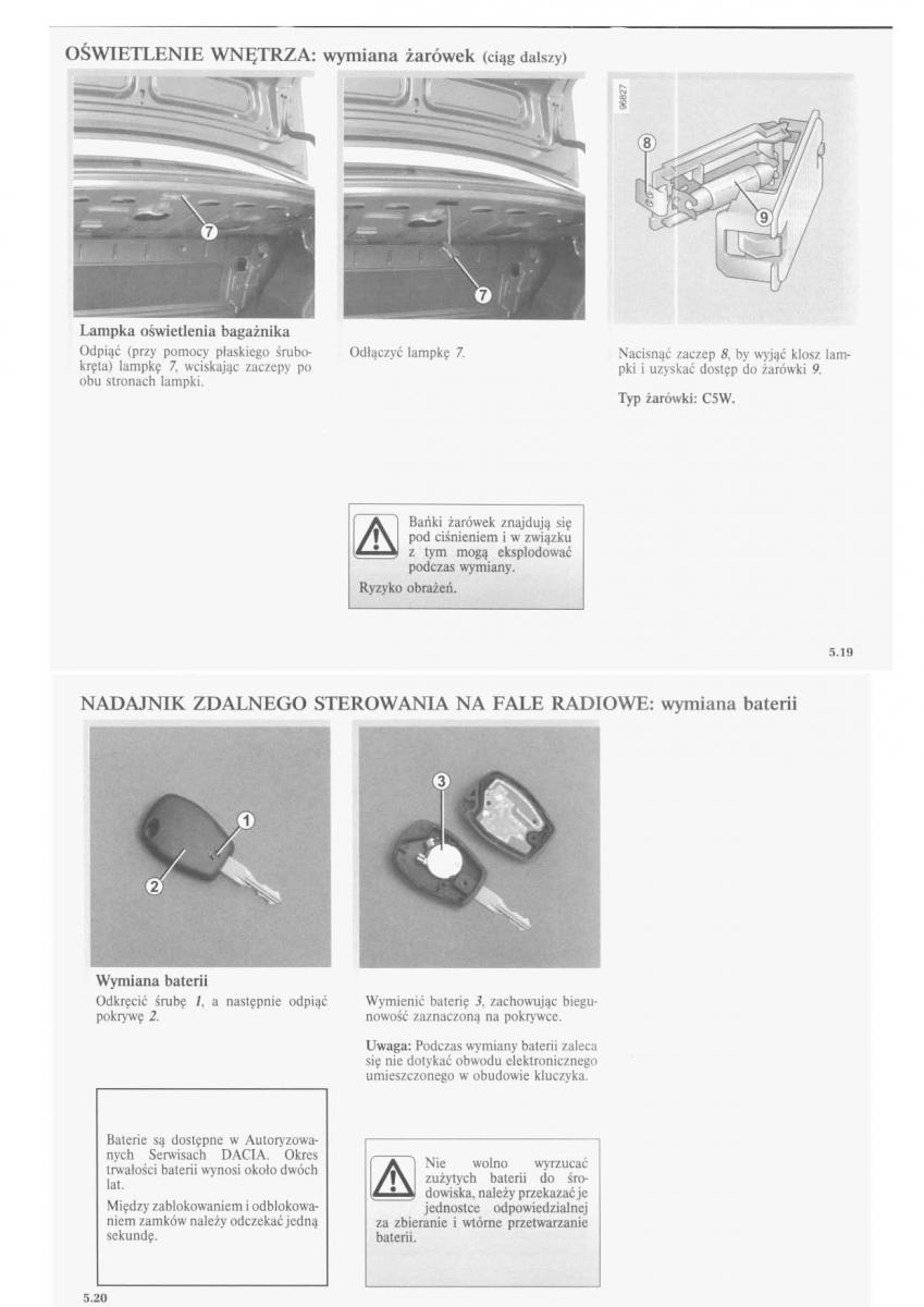 manual  Dacia Logan I 1 instrukcja / page 56