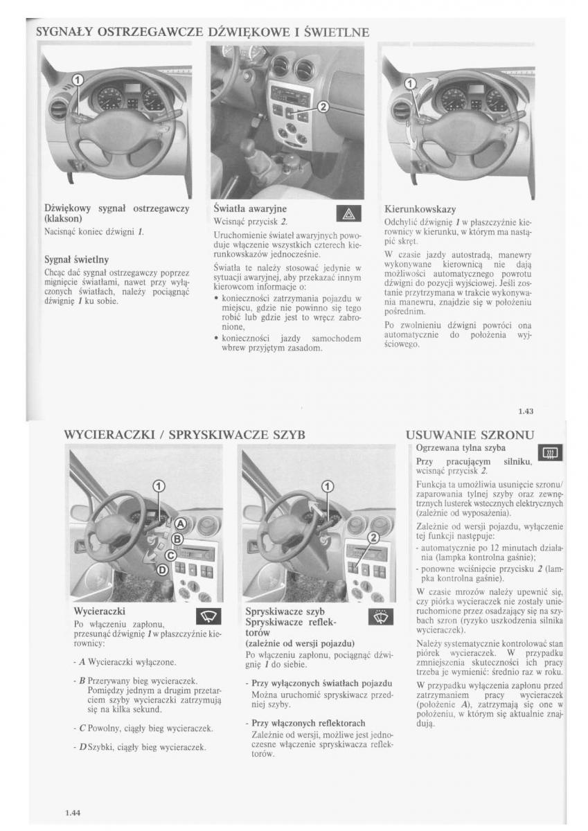 Dacia Logan I 1 instrukcja obslugi / page 25