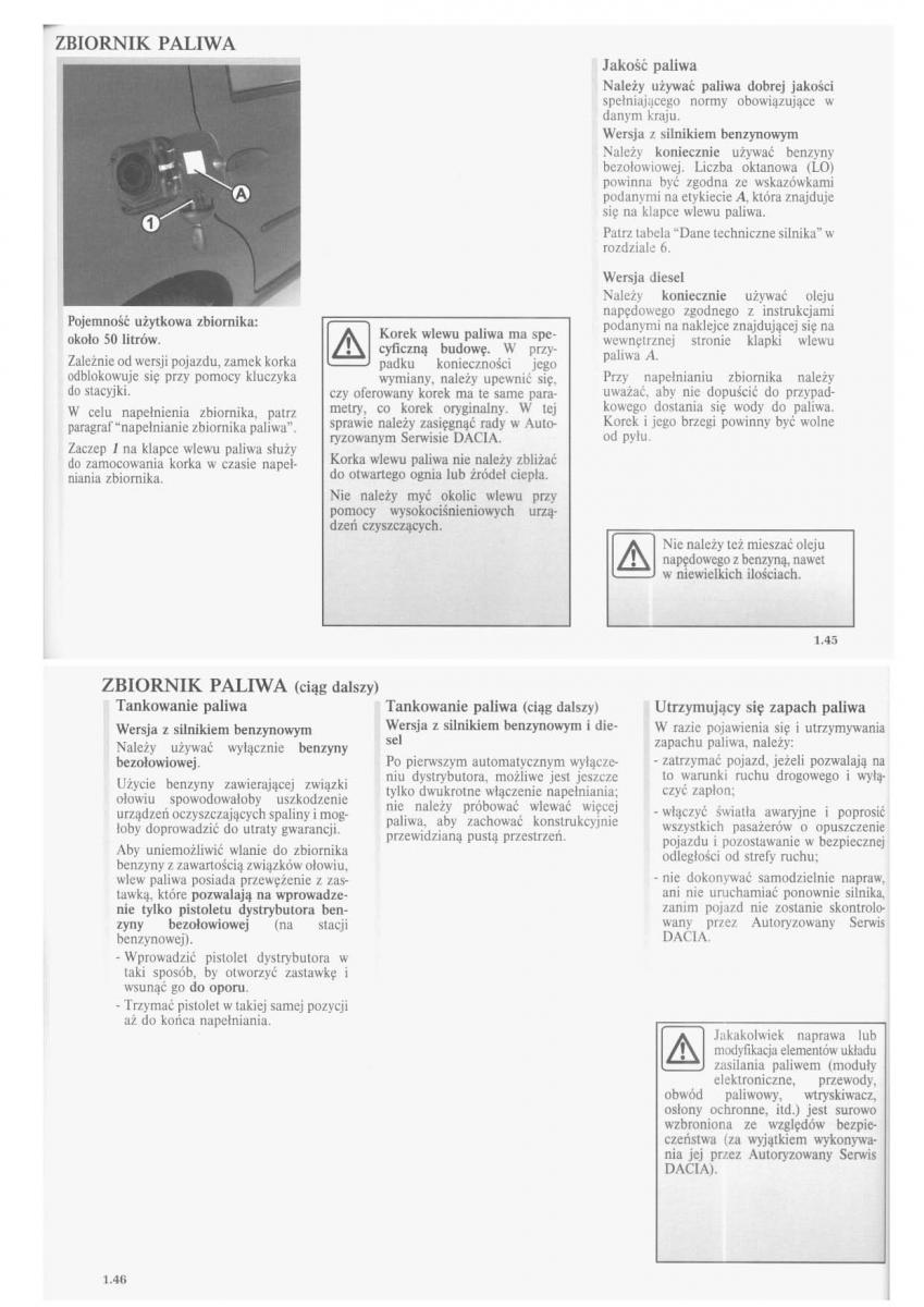 manual  Dacia Logan I 1 instrukcja / page 26