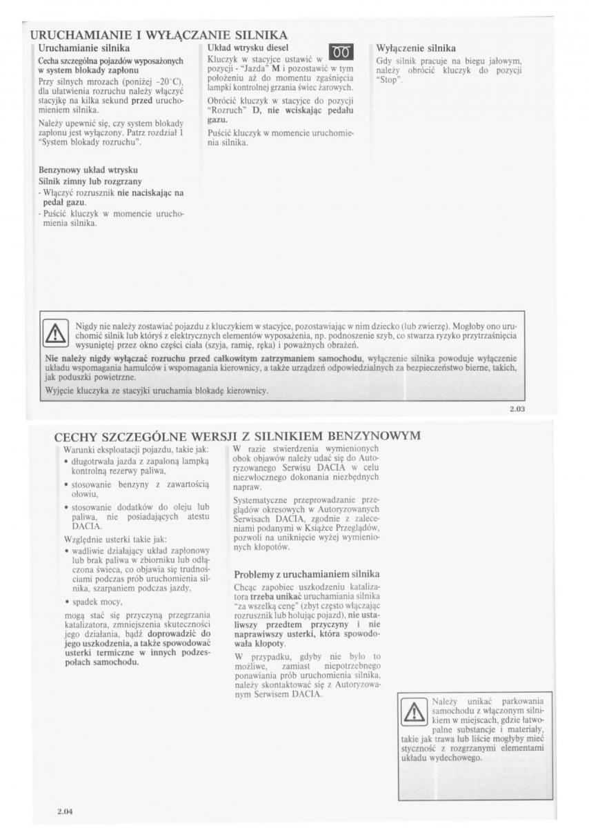 manual  Dacia Logan I 1 instrukcja / page 28