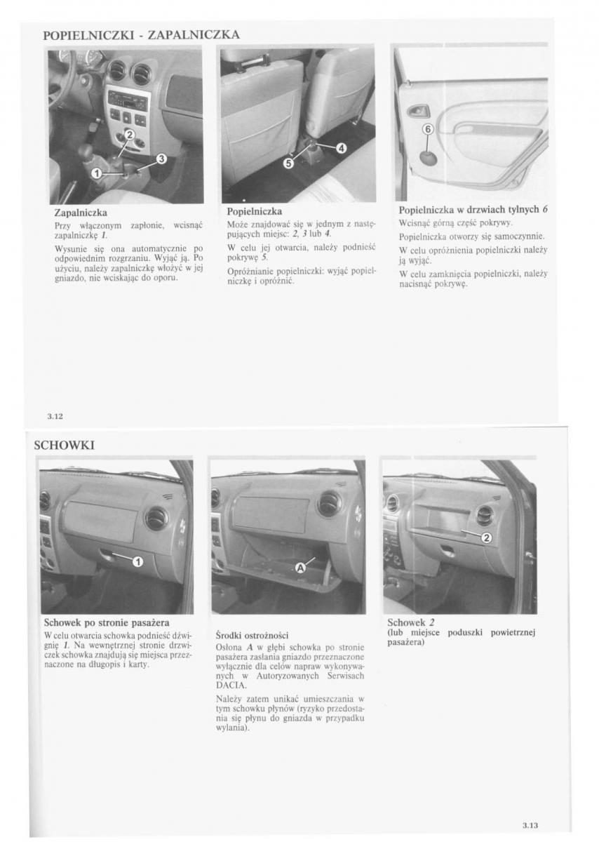 manual  Dacia Logan I 1 instrukcja / page 38