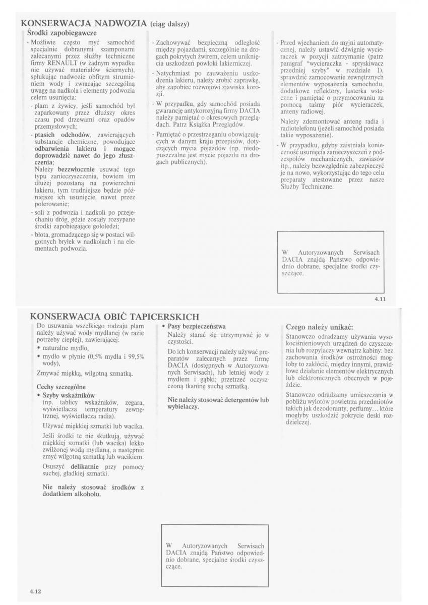 manual  Dacia Logan I 1 instrukcja / page 46