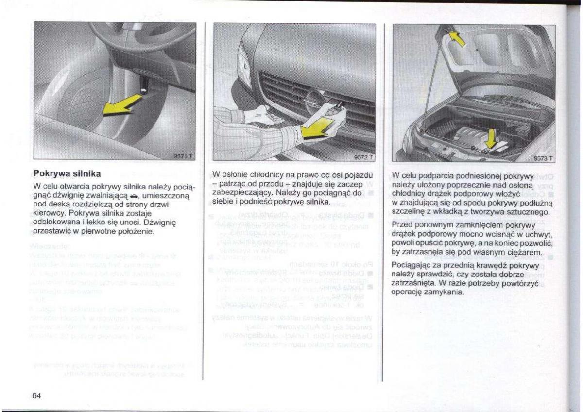 Opel Zafira A Vauxhall instrukcja obslugi / page 65