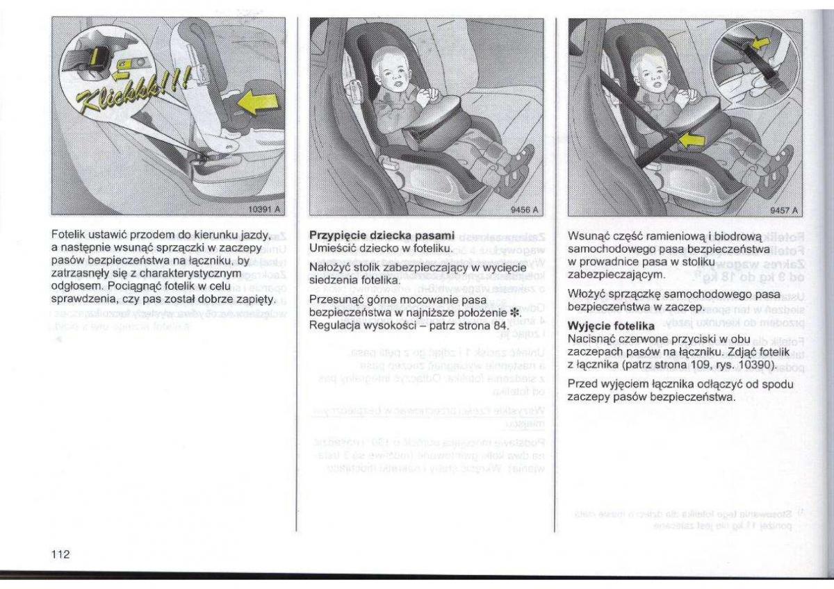 Opel Zafira A Vauxhall instrukcja obslugi / page 113