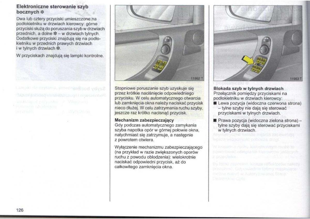 Opel Zafira A Vauxhall instrukcja obslugi / page 127