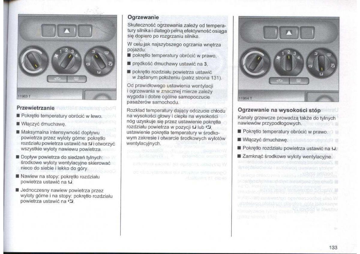 Opel Zafira A Vauxhall instrukcja obslugi / page 134