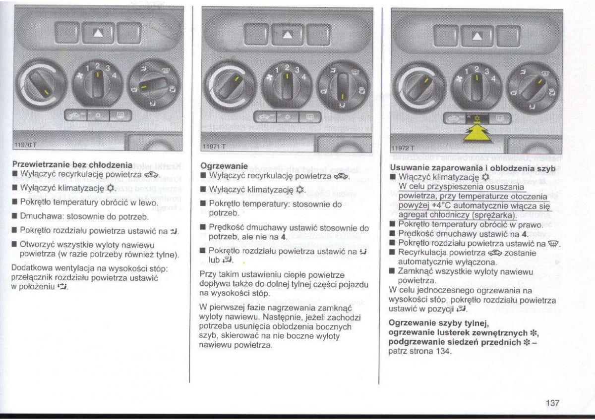 Opel Zafira A Vauxhall instrukcja obslugi / page 138