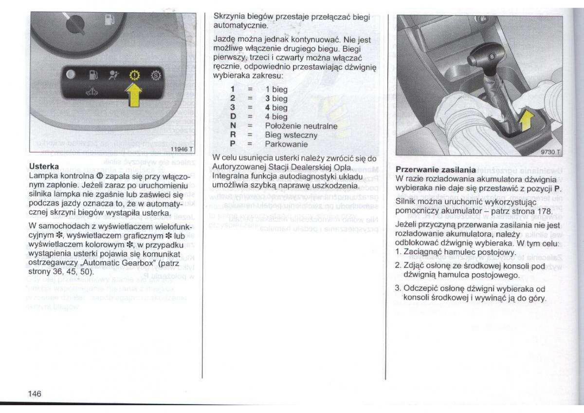 Opel Zafira A Vauxhall instrukcja obslugi / page 147