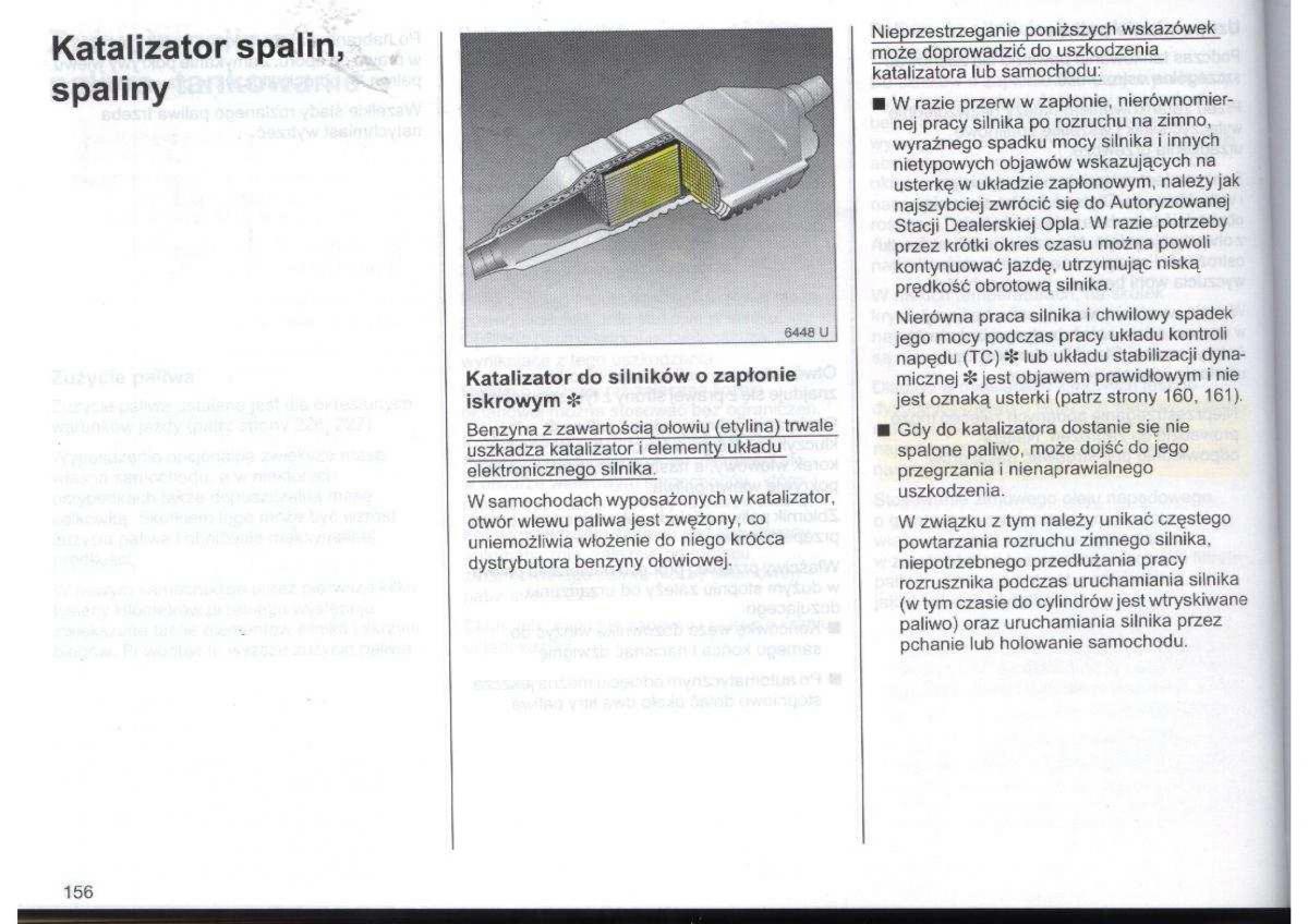 Opel Zafira A Vauxhall instrukcja obslugi / page 157