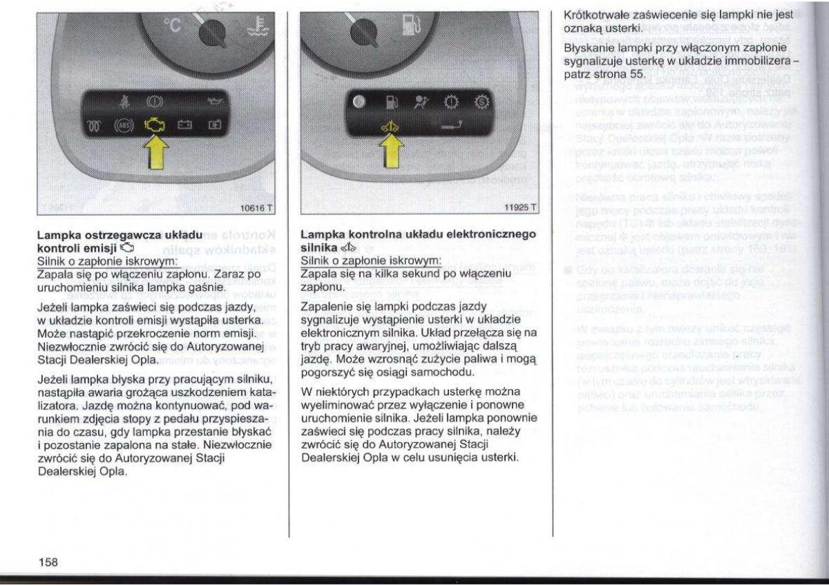 Opel Zafira A Vauxhall instrukcja obslugi / page 159