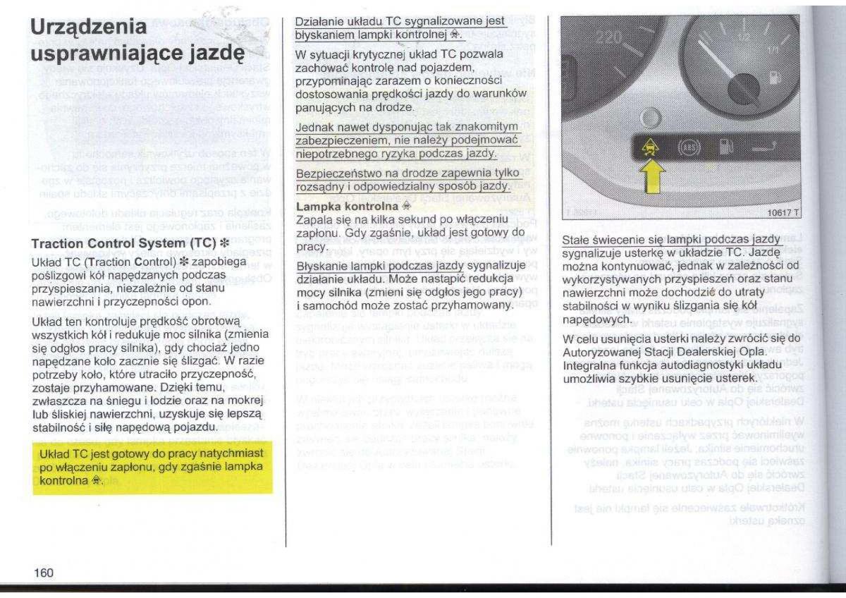 Opel Zafira A Vauxhall instrukcja obslugi / page 161