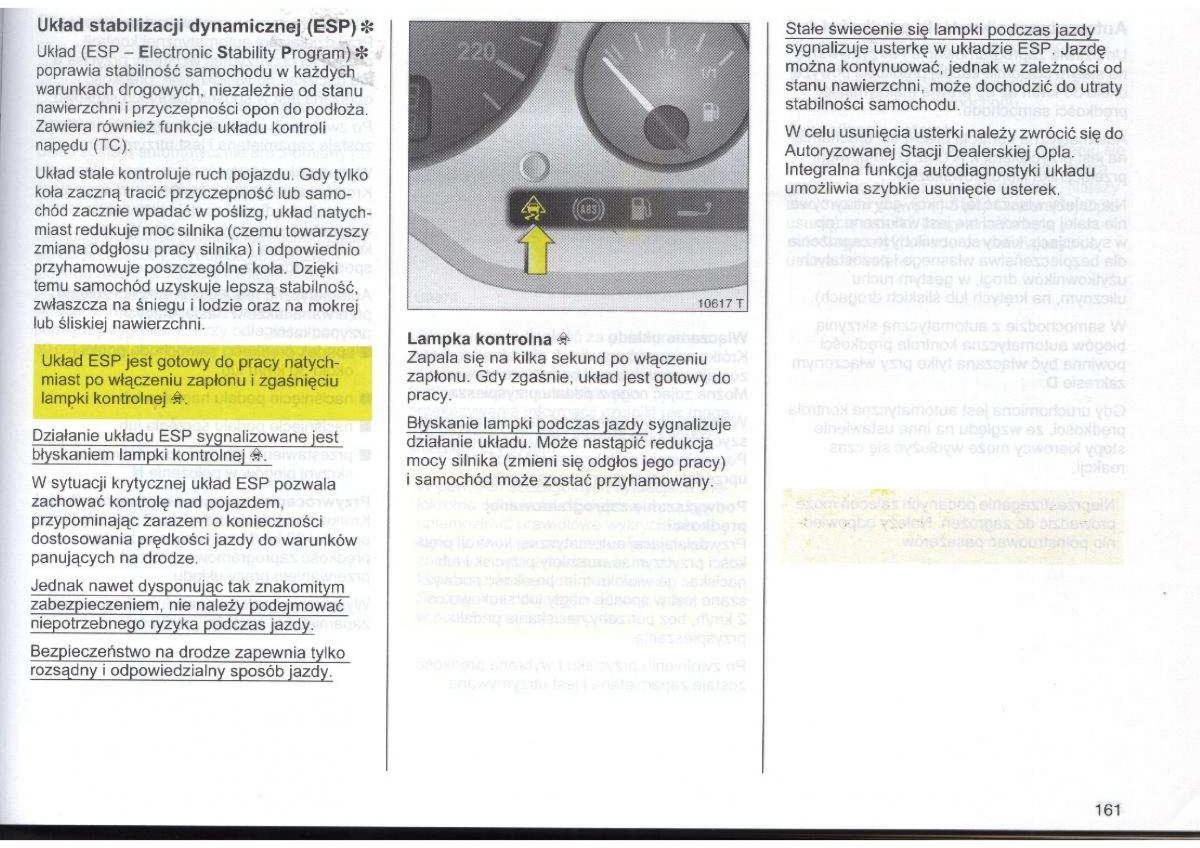 Opel Zafira A Vauxhall instrukcja obslugi / page 162