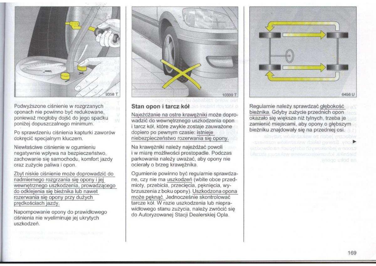 Opel Zafira A Vauxhall instrukcja obslugi / page 170