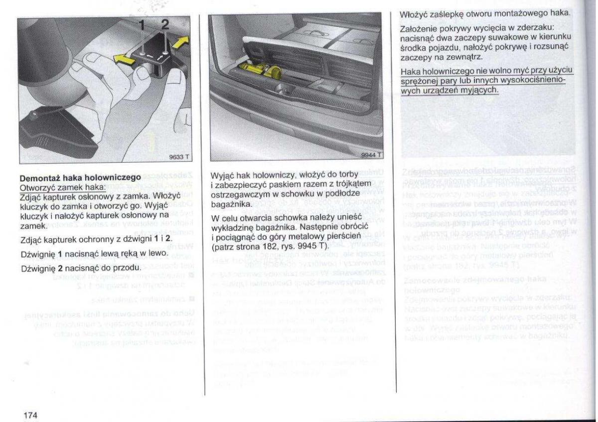 Opel Zafira A Vauxhall instrukcja obslugi / page 175