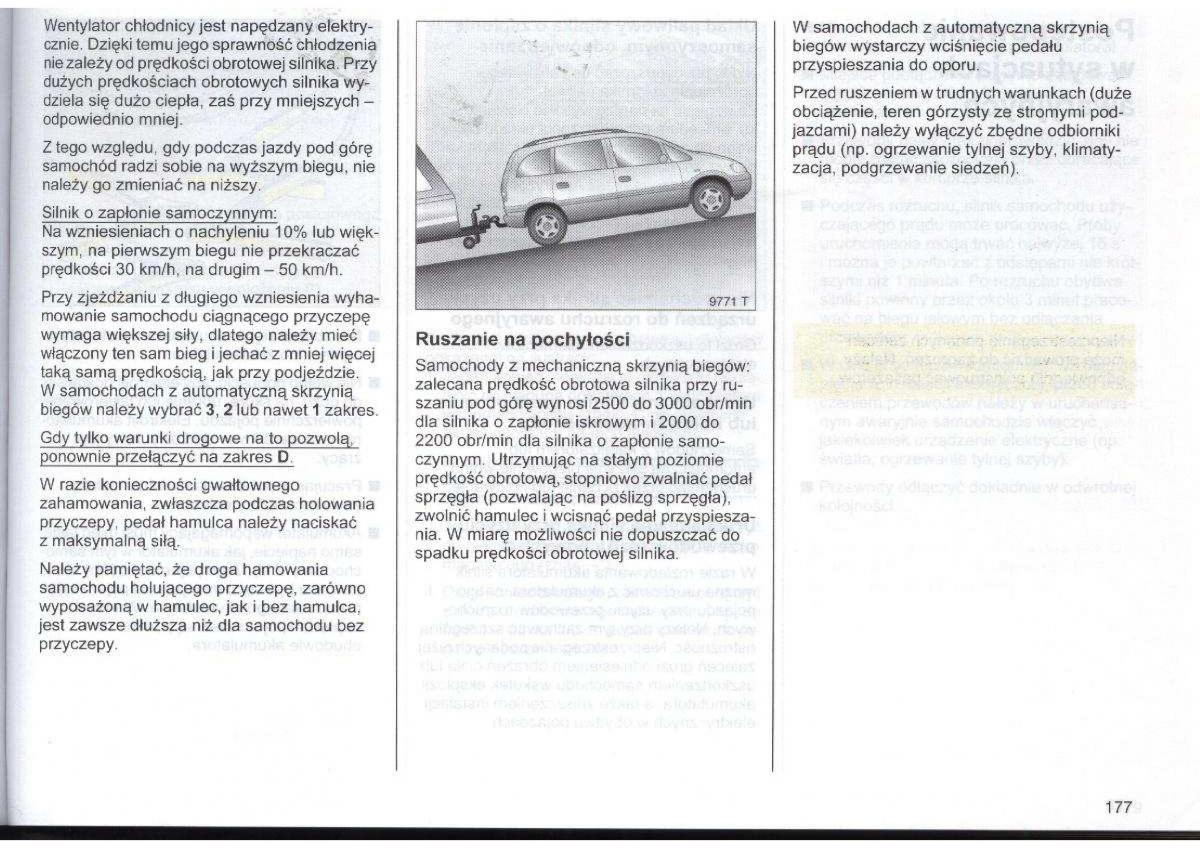 Opel Zafira A Vauxhall instrukcja obslugi / page 178