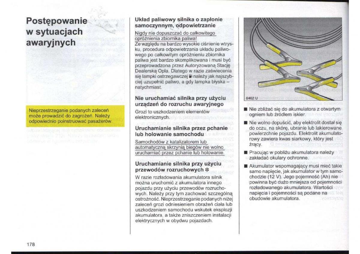 Opel Zafira A Vauxhall instrukcja obslugi / page 179