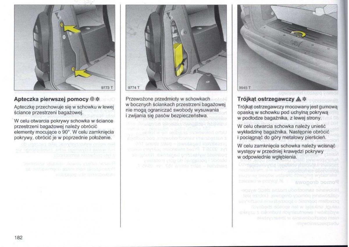 Opel Zafira A Vauxhall instrukcja obslugi / page 183