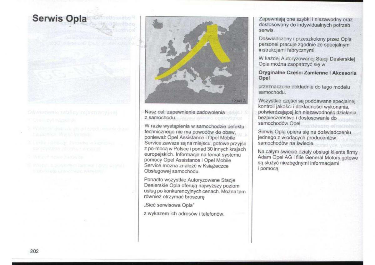 Opel Zafira A Vauxhall instrukcja obslugi / page 203