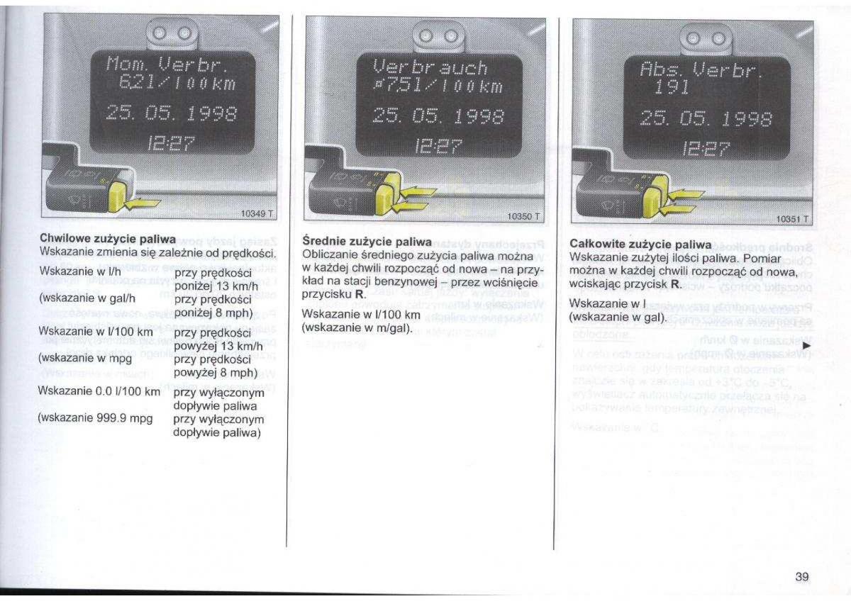 Opel Zafira A Vauxhall instrukcja obslugi / page 40