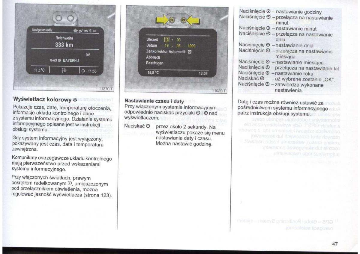 Opel Zafira A Vauxhall instrukcja obslugi / page 48