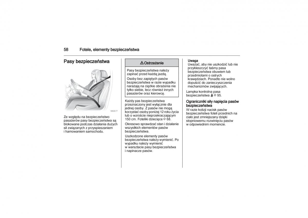 Opel Zafira B Vauxhall instrukcja obslugi / page 58