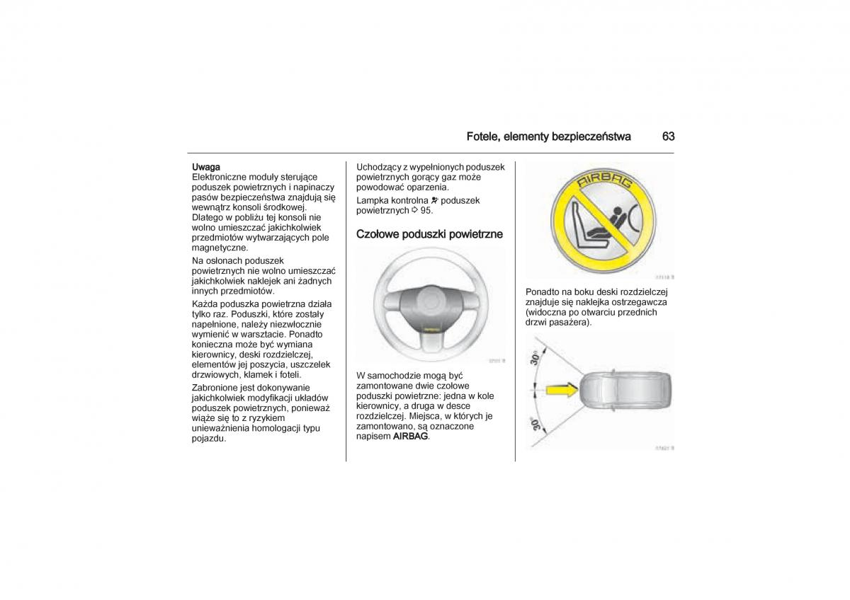 Opel Zafira B Vauxhall instrukcja obslugi / page 63