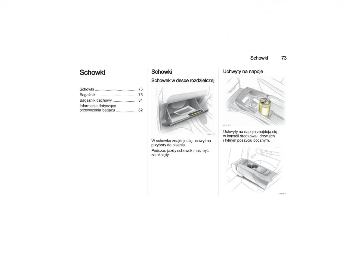 Opel Zafira B Vauxhall instrukcja obslugi / page 73