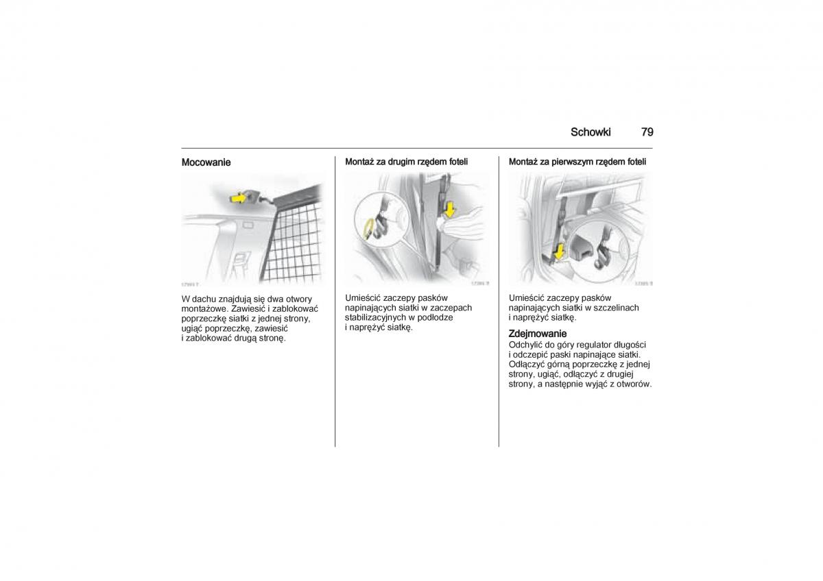Opel Zafira B Vauxhall instrukcja obslugi / page 79