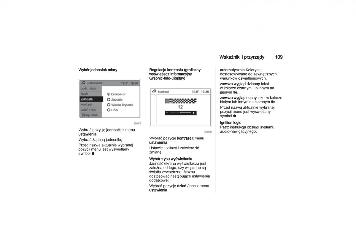 Opel Zafira B Vauxhall instrukcja obslugi / page 109