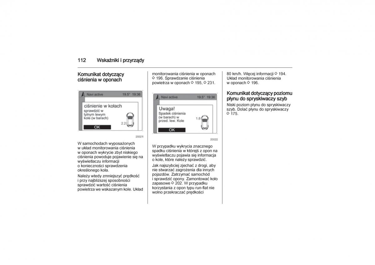 Opel Zafira B Vauxhall instrukcja obslugi / page 112