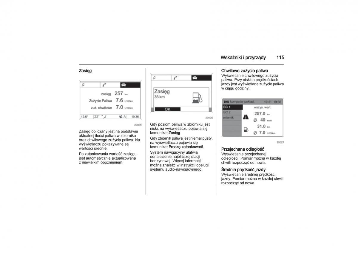 Opel Zafira B Vauxhall instrukcja obslugi / page 115