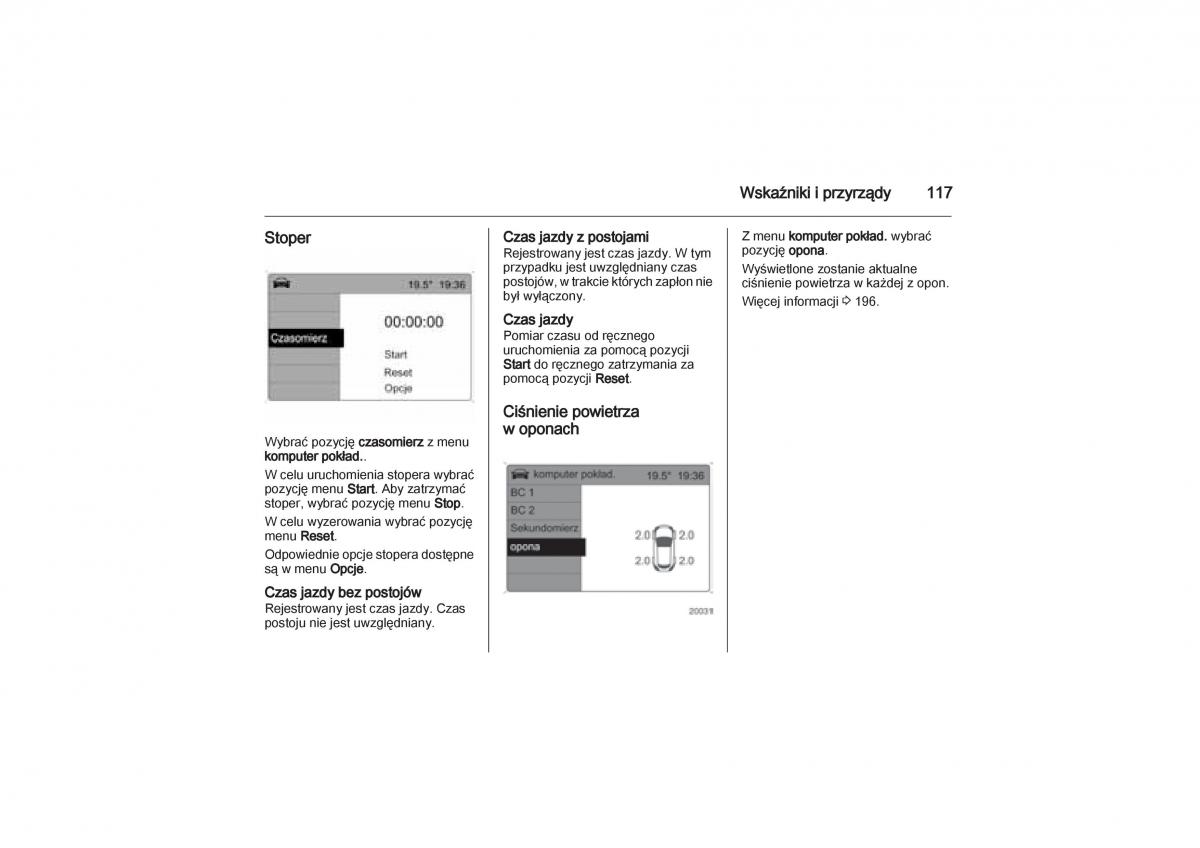 Opel Zafira B Vauxhall instrukcja obslugi / page 117