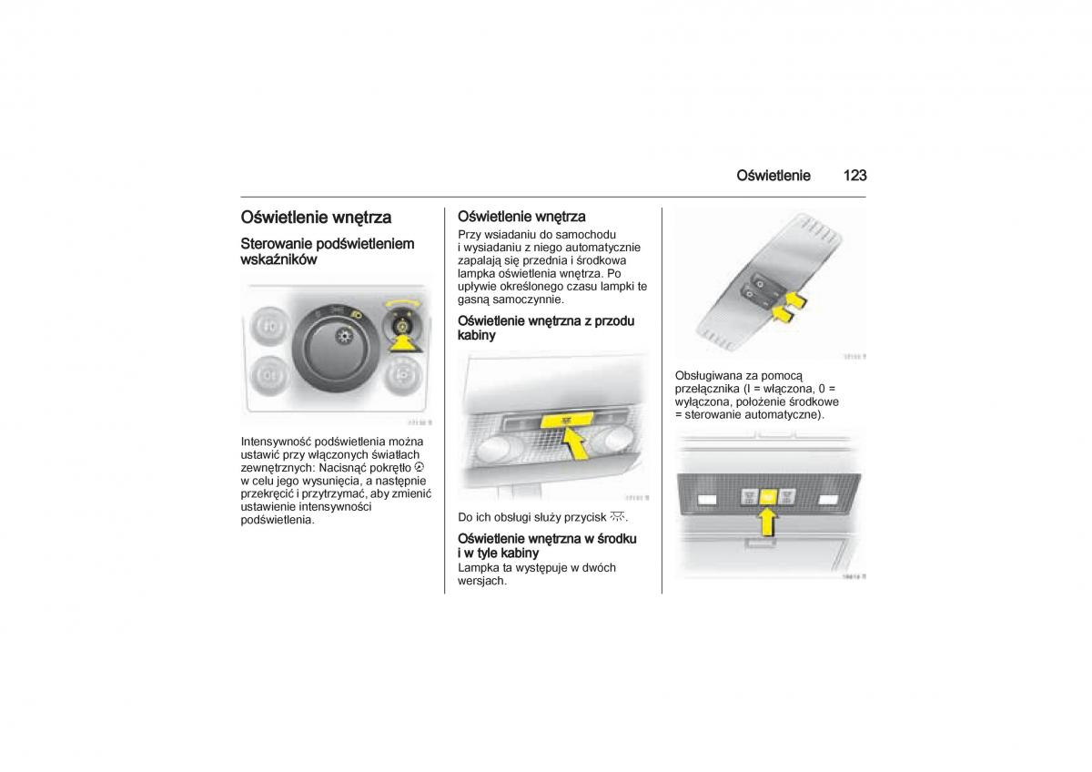 Opel Zafira B Vauxhall instrukcja obslugi / page 123