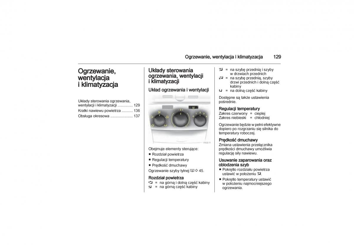 Opel Zafira B Vauxhall instrukcja obslugi / page 129