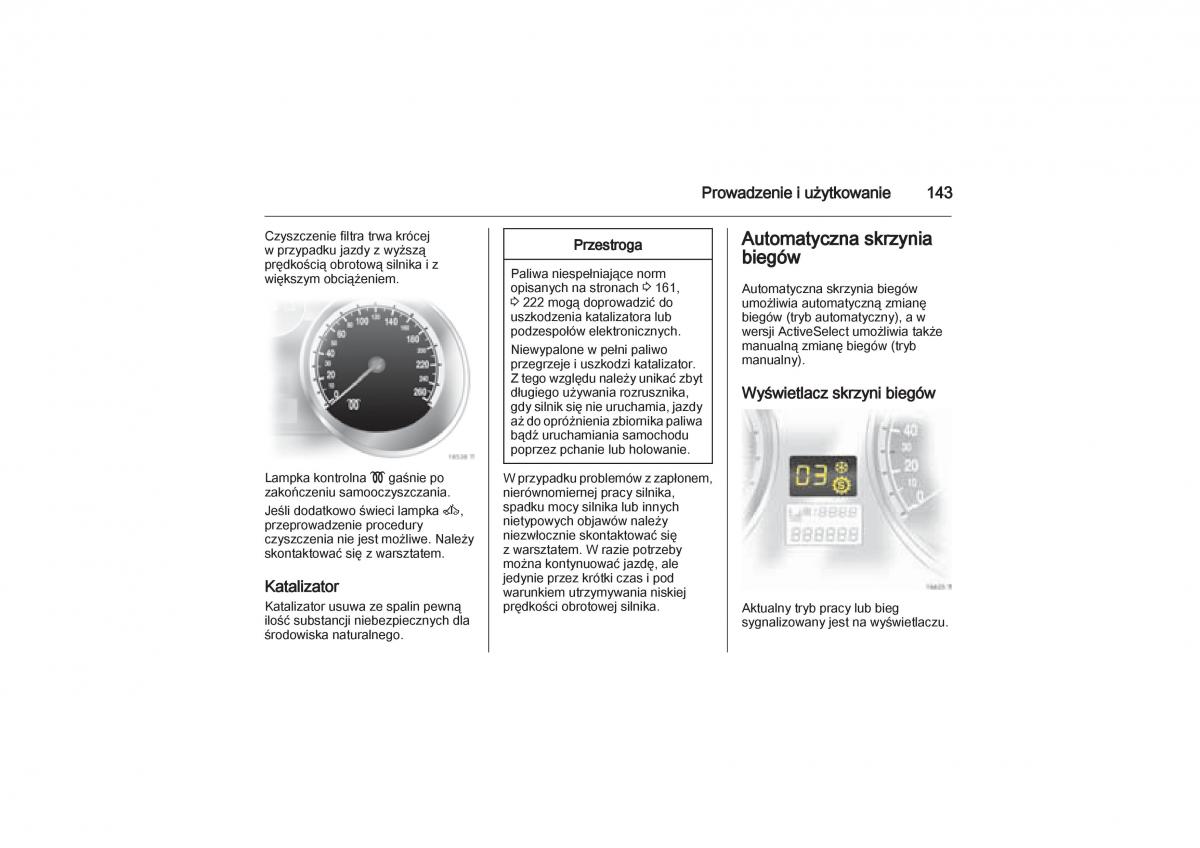 Opel Zafira B Vauxhall instrukcja obslugi / page 143