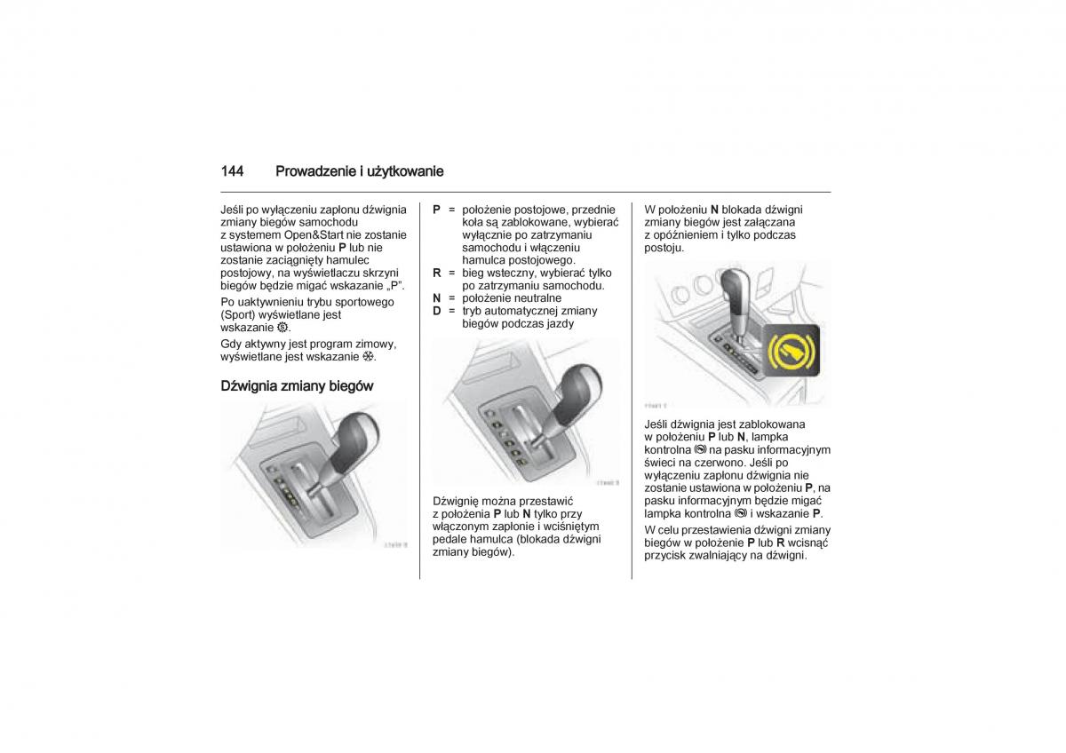 Opel Zafira B Vauxhall instrukcja obslugi / page 144