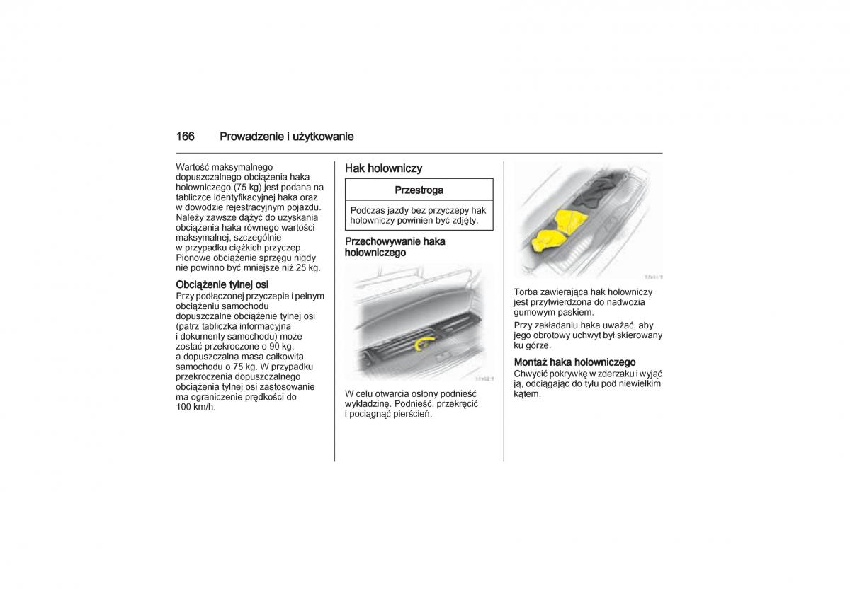 Opel Zafira B Vauxhall instrukcja obslugi / page 166