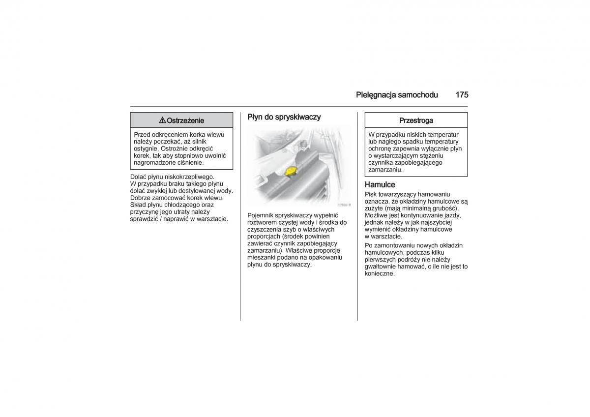 Opel Zafira B Vauxhall instrukcja obslugi / page 175