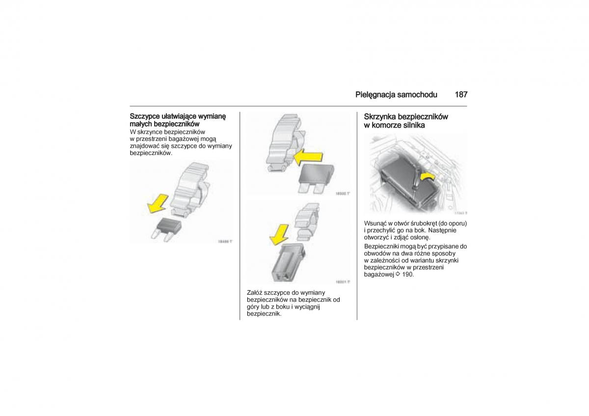 Opel Zafira B Vauxhall instrukcja obslugi / page 187