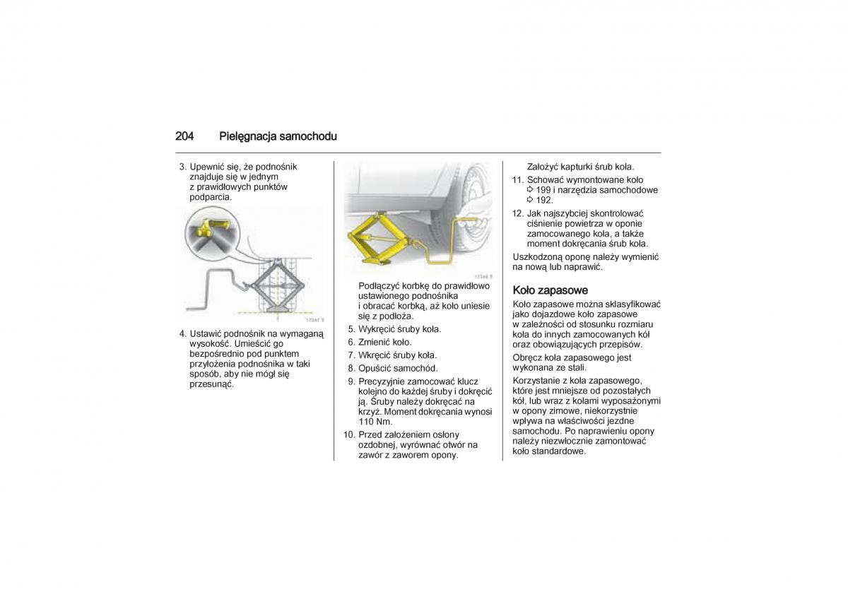 Opel Zafira B Vauxhall instrukcja obslugi / page 204