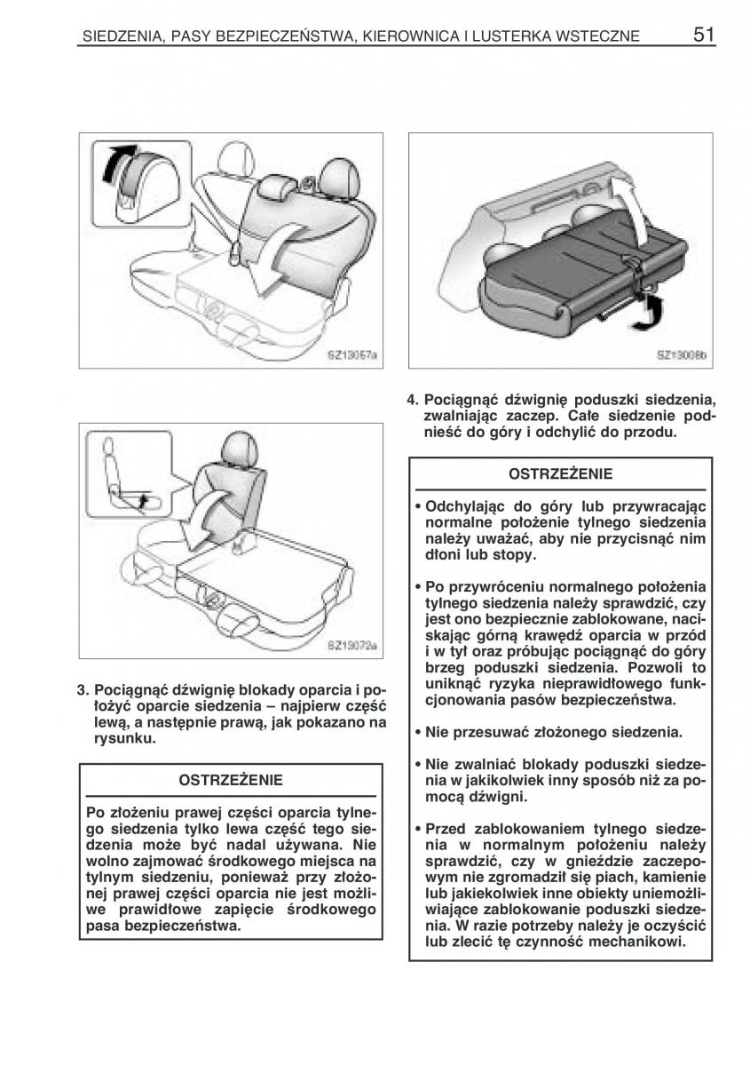 Toyota Yaris I 1 Vitz Echo instrukcja obslugi / page 58