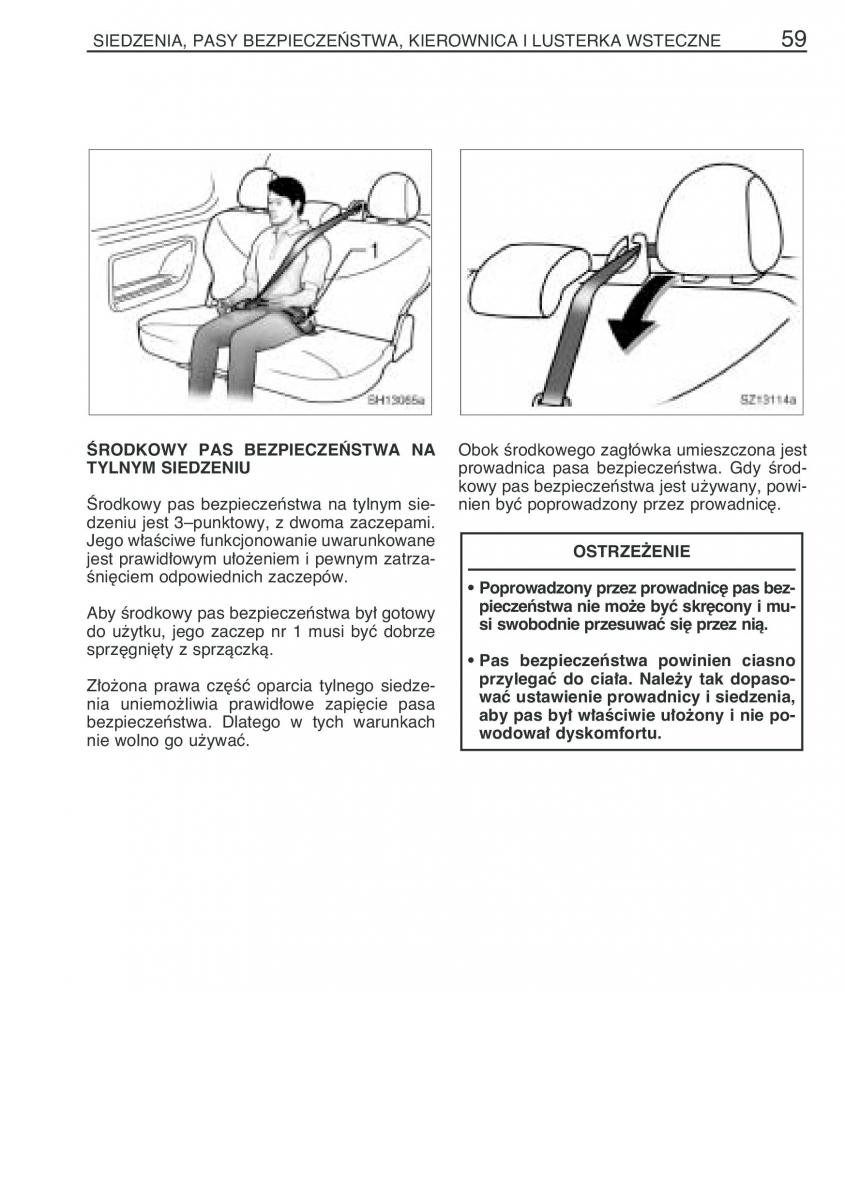 Toyota Yaris I 1 Vitz Echo instrukcja obslugi / page 66