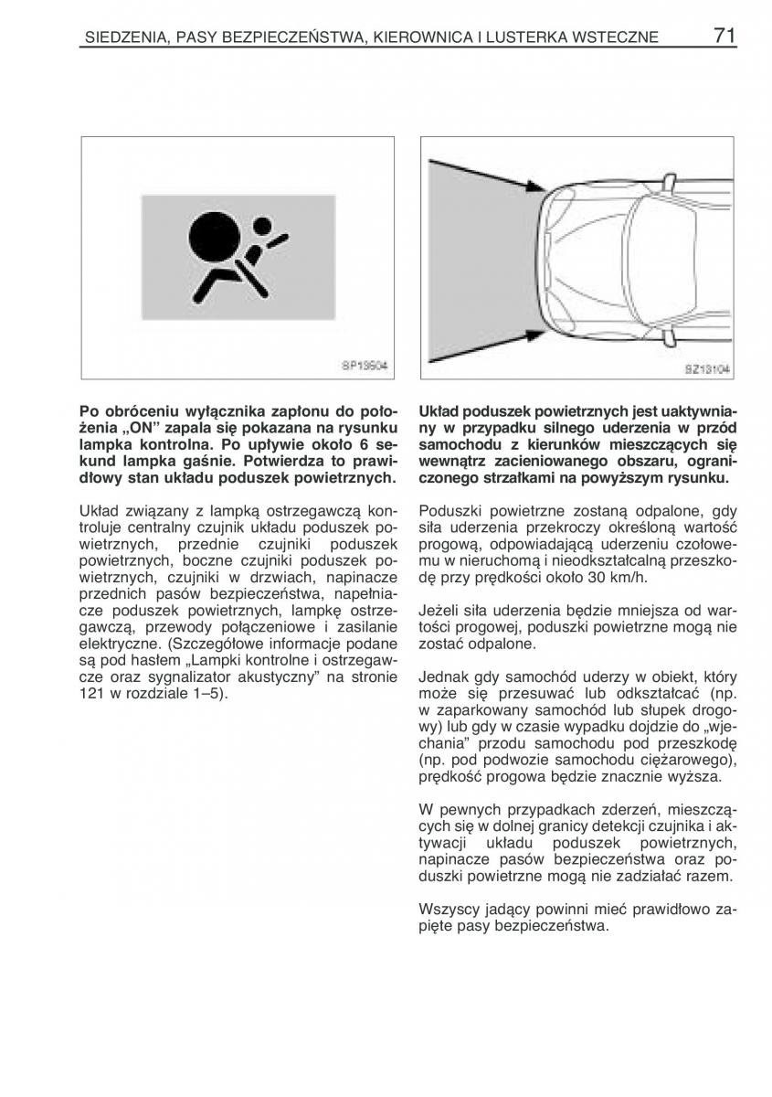 Toyota Yaris I 1 Vitz Echo instrukcja obslugi / page 78